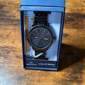 George Black and Silver Men's Watch